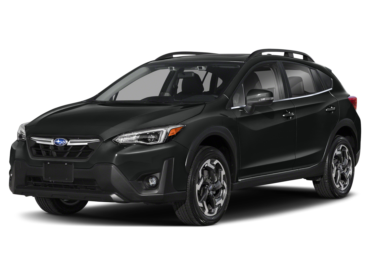 2021 Subaru Crosstrek Limited in Crystal Black Silica — front three-quarter view