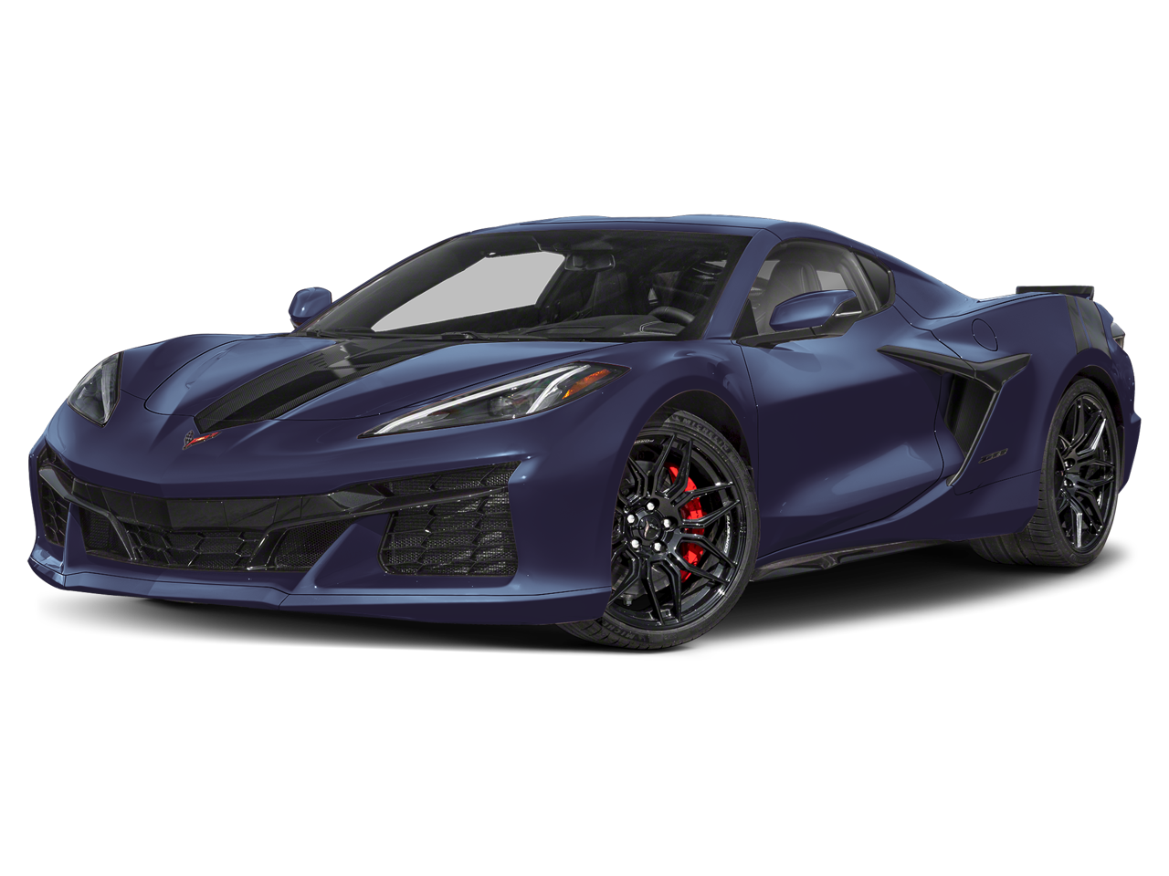 2025 Chevrolet Corvette Z06 1LZ in Hysteria Purple Metallic — front three-quarter view