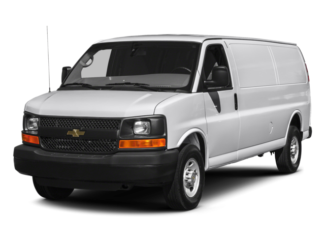 2017 Chevrolet Express 2500 Work Van Cargo in Summit White — front three-quarter view