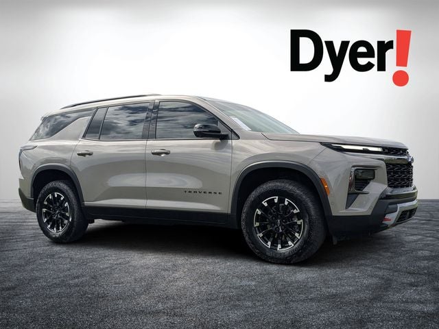 2026 Chevrolet Traverse Z71 in Sandstone Gray — front three-quarter view