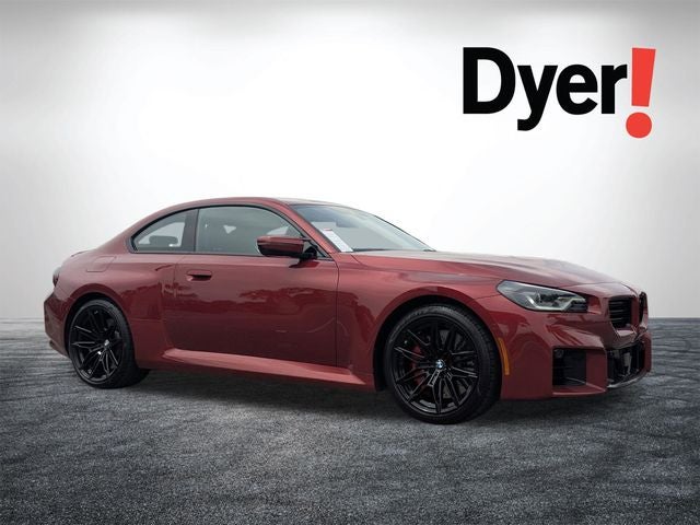 2025 BMW M2 Base in Vegas Red Metallic — front three-quarter view