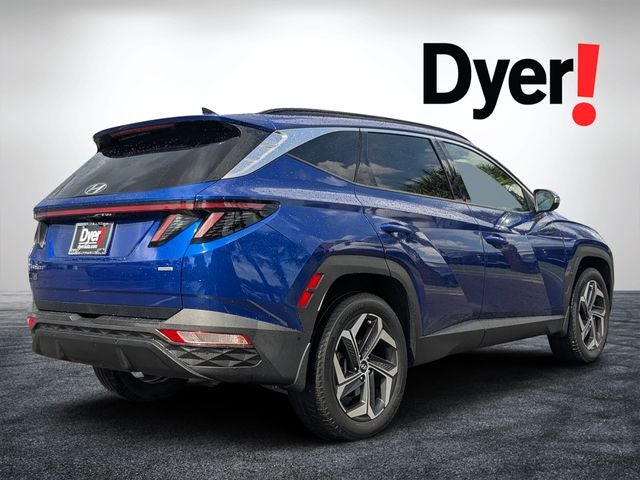 2023 Hyundai Tucson — rear three-quarter view