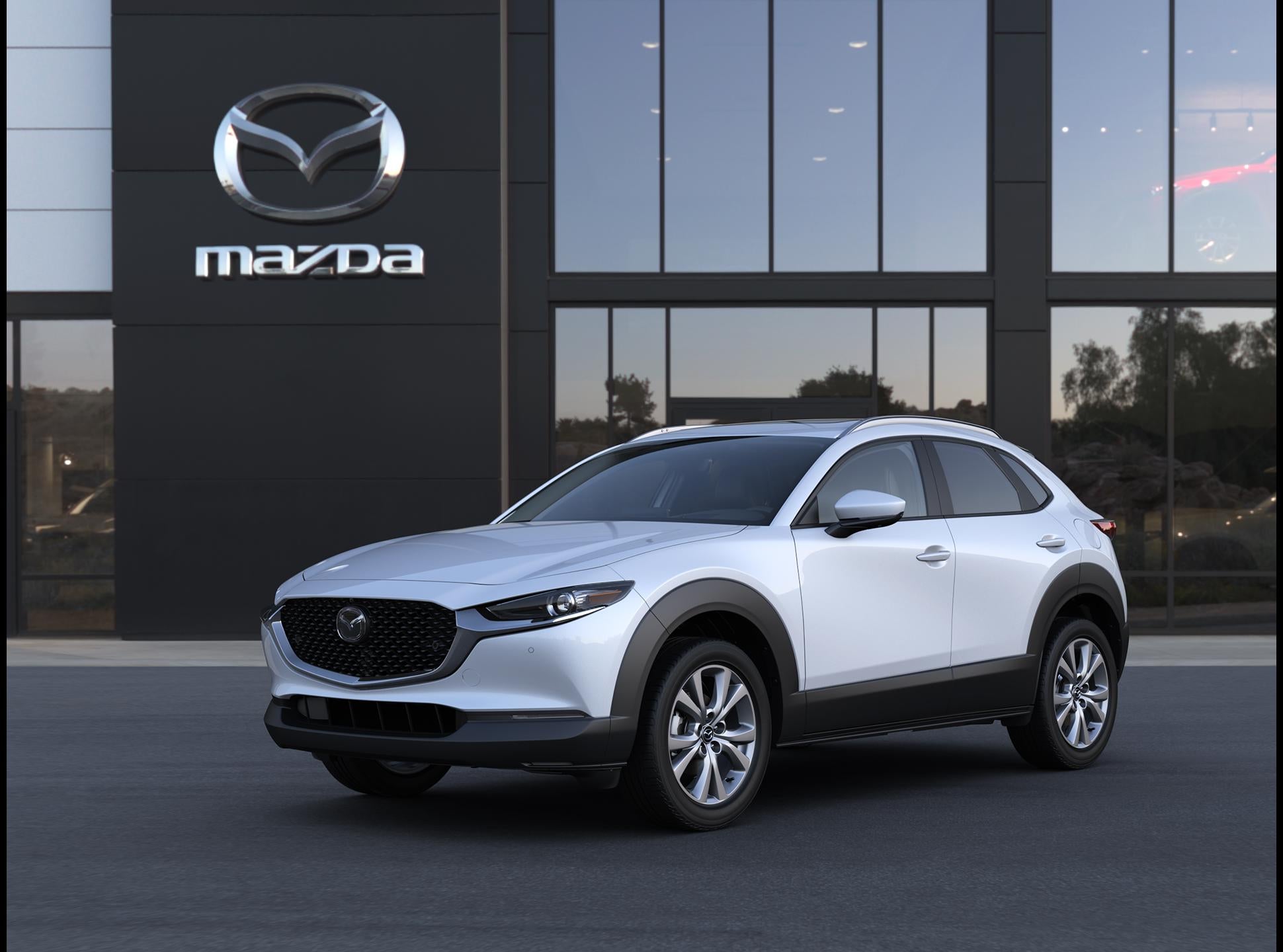 2026 Mazda Mazda CX-30 2.5 S Premium AWD in Snowflake White Pearl — front three-quarter view