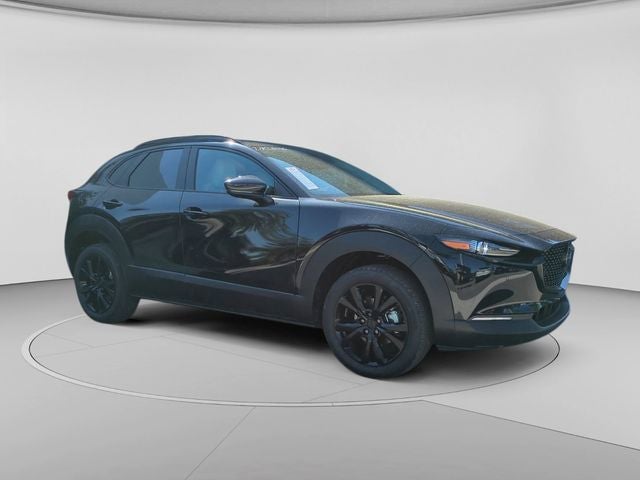 2026 Mazda Mazda CX-30 2.5 Turbo Aire Edition AWD in Jet Black Mica — front three-quarter view