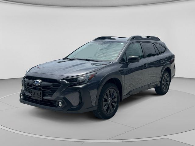 2023 Subaru Outback Onyx Edition in Magnetite Gray Metallic — front three-quarter view