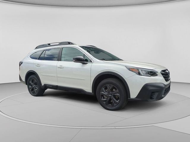 2020 Subaru Outback Onyx Edition XT in Crystal White Pearl — front three-quarter view