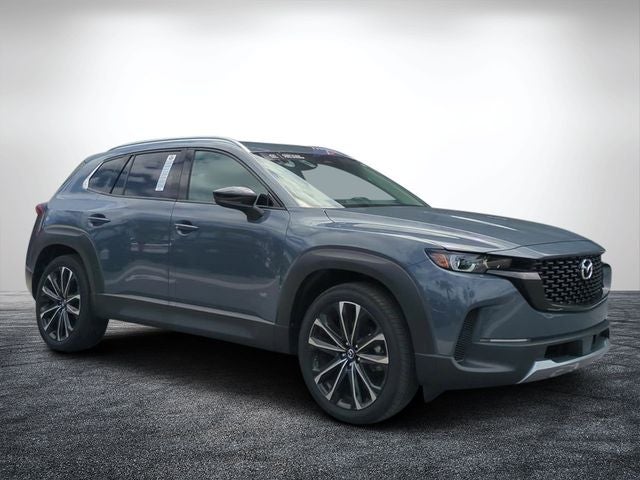 2025 Mazda Mazda CX-50 2.5 Turbo Premium Package in Polymetal Gray Metallic — front three-quarter view