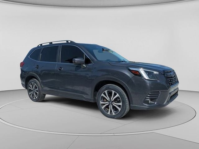 2022 Subaru Forester Limited in Magnetite Gray Metallic — front three-quarter view