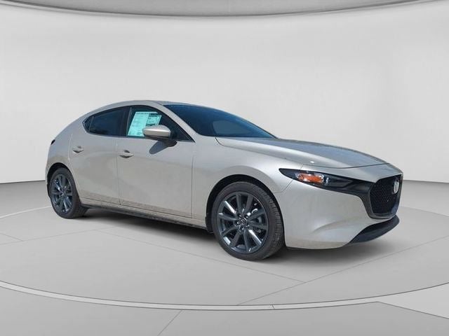 2026 Mazda Mazda3 Hatchback 2.5 S Preferred in Platinum Quartz Metallic — front three-quarter view