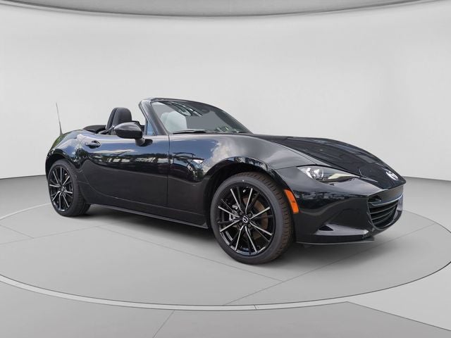 2026 Mazda Mazda MX-5 Miata Grand Touring in Jet Black Mica — front three-quarter view