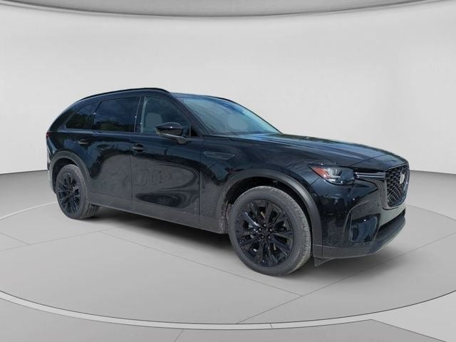 2026 Mazda Mazda CX-90 3.3 Turbo Premium Sport AWD in Jet Black Mica — front three-quarter view