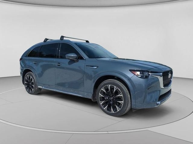 2026 Mazda Mazda CX-90 3.3 Turbo S Premium Plus AWD in Polymetal Gray Metallic — front three-quarter view
