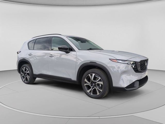 2026 Mazda Mazda CX-5 2.5 S Preferred AWD in Aero Gray Metallic — front three-quarter view