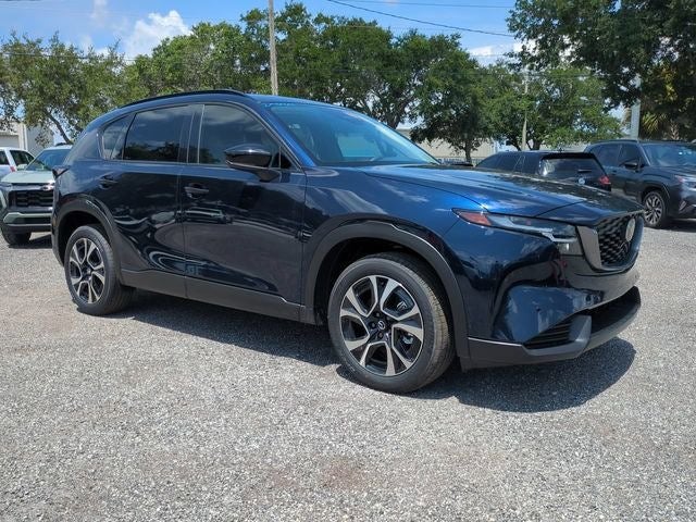 2026 Mazda Mazda CX-5 2.5 S Preferred AWD in Navy Blue Mica — front three-quarter view