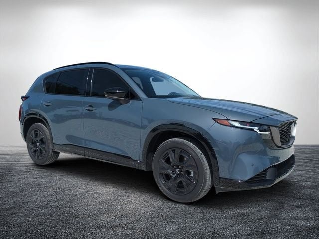 2026 Mazda Mazda CX-5 2.5 S Premium AWD in Polymetal Gray Metallic — front three-quarter view