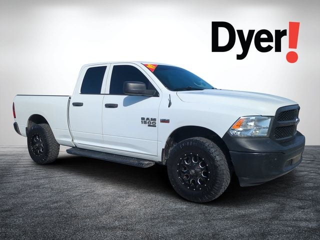 2019 RAM 1500 Classic Tradesman in Bright White Clearcoat — front three-quarter view