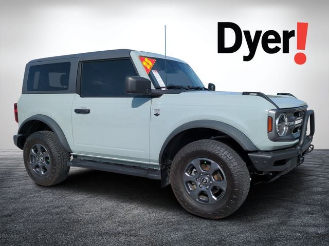 2023 Ford Bronco Big Bend in Cactus Gray — front three-quarter view