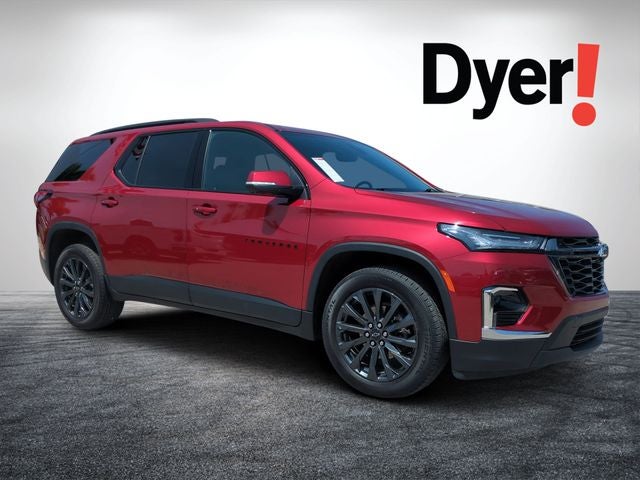 2023 Chevrolet Traverse RS in Radiant Red Tintcoat — front three-quarter view