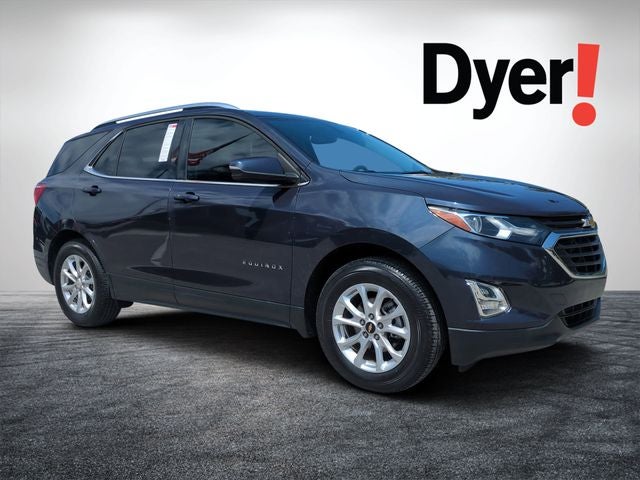 2018 Chevrolet Equinox LT in Storm Blue Metallic — front three-quarter view
