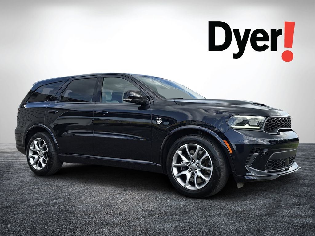 2025 Dodge Durango SRT Hellcat in Night Moves — front three-quarter view