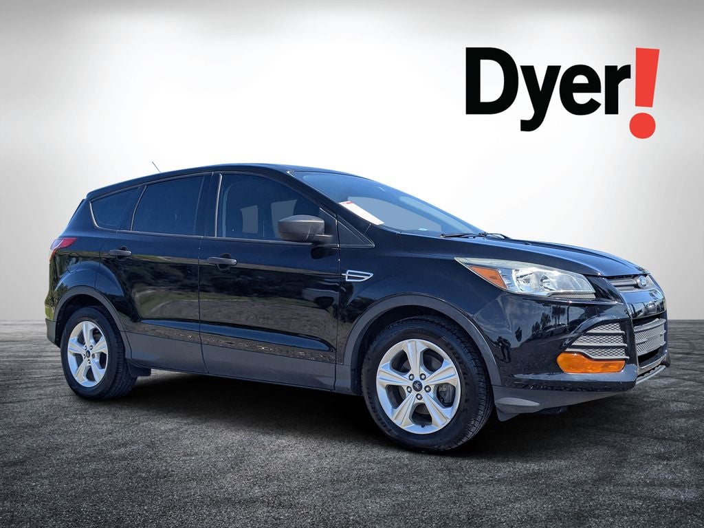 2016 Ford Escape S in Shadow Black — front three-quarter view