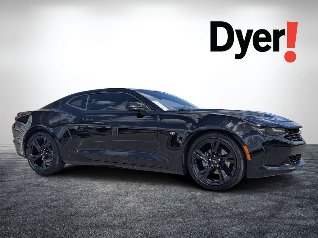 2024 Chevrolet Camaro 1LT in Black — front three-quarter view