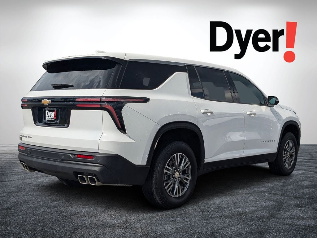 2024 Chevrolet Traverse — rear three-quarter view