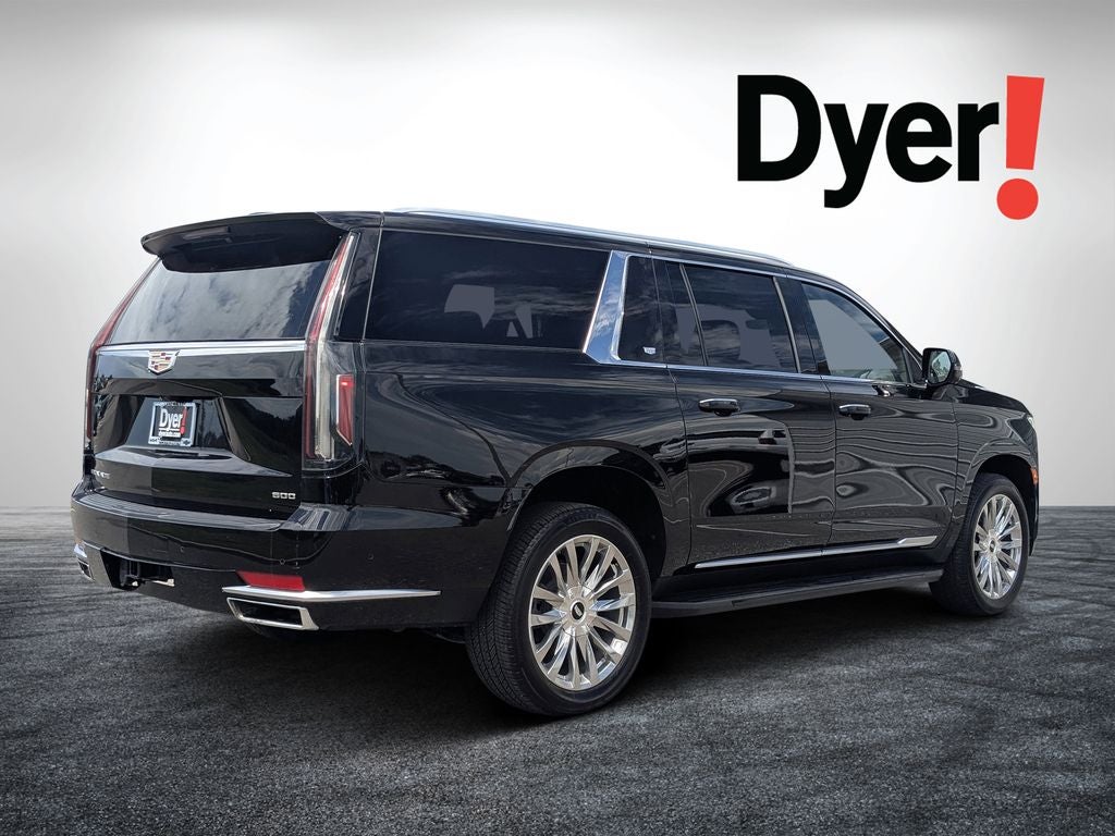 2022 Cadillac Escalade ESV — rear three-quarter view