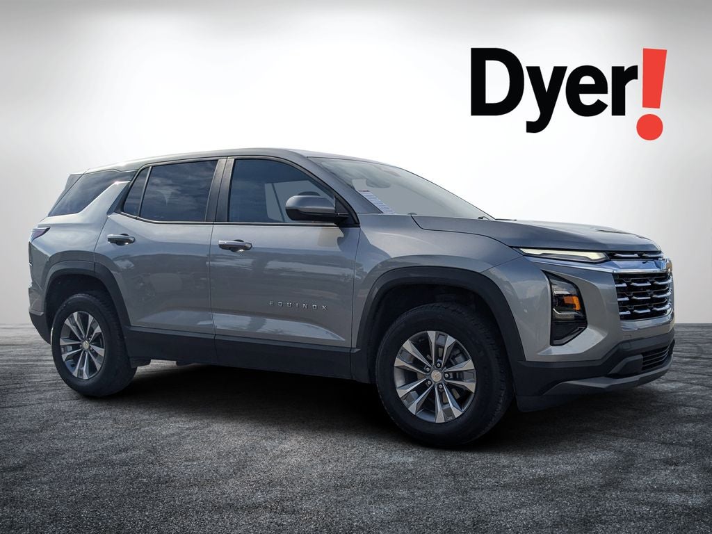 2025 Chevrolet Equinox LT in Sterling Gray Metallic — front three-quarter view