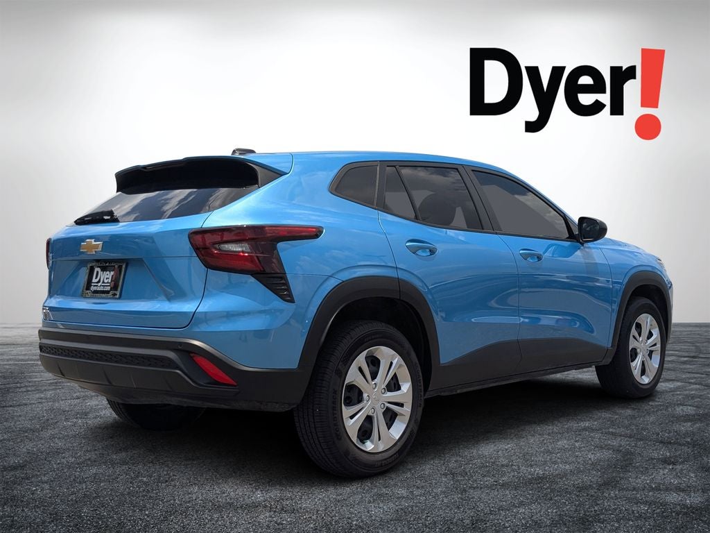 2025 Chevrolet Trax — rear three-quarter view