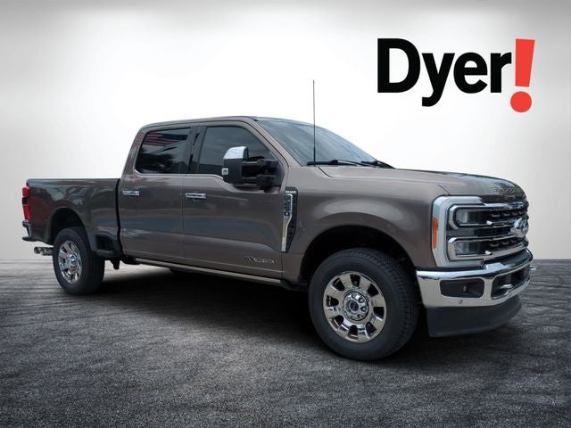 2023 Ford F-250SD King Ranch in Stone Gray Metallic — front three-quarter view