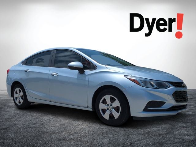 2017 Chevrolet Cruze LS in Arctic Blue Metallic — front three-quarter view