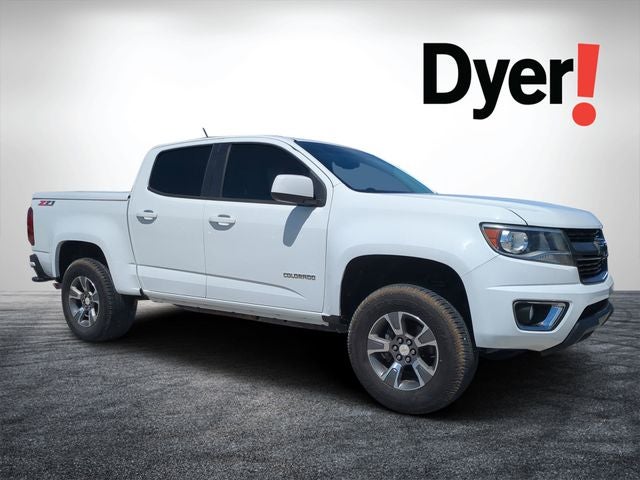 2016 Chevrolet Colorado Z71 in Summit White — front three-quarter view