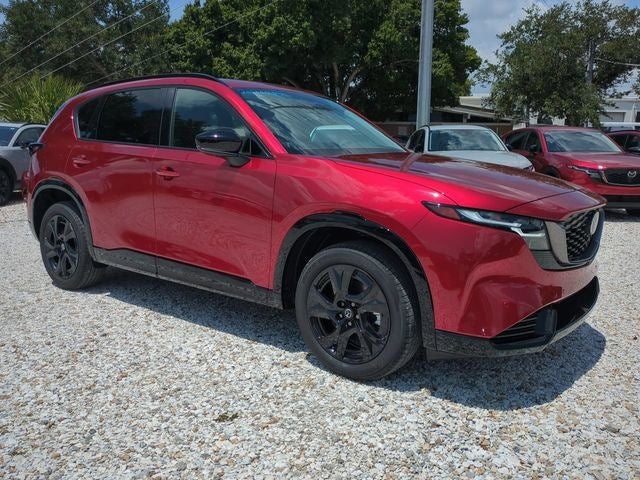 2026 Mazda Mazda CX-5 2.5 S Premium Plus AWD in Soul Red Crystal Metallic — front three-quarter view